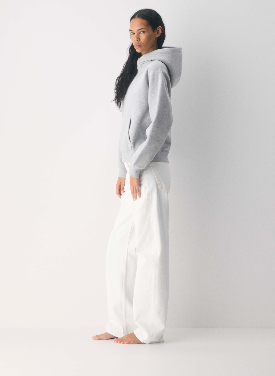 kuscheliger sweatfleece-hoodie perfekt heather chrome