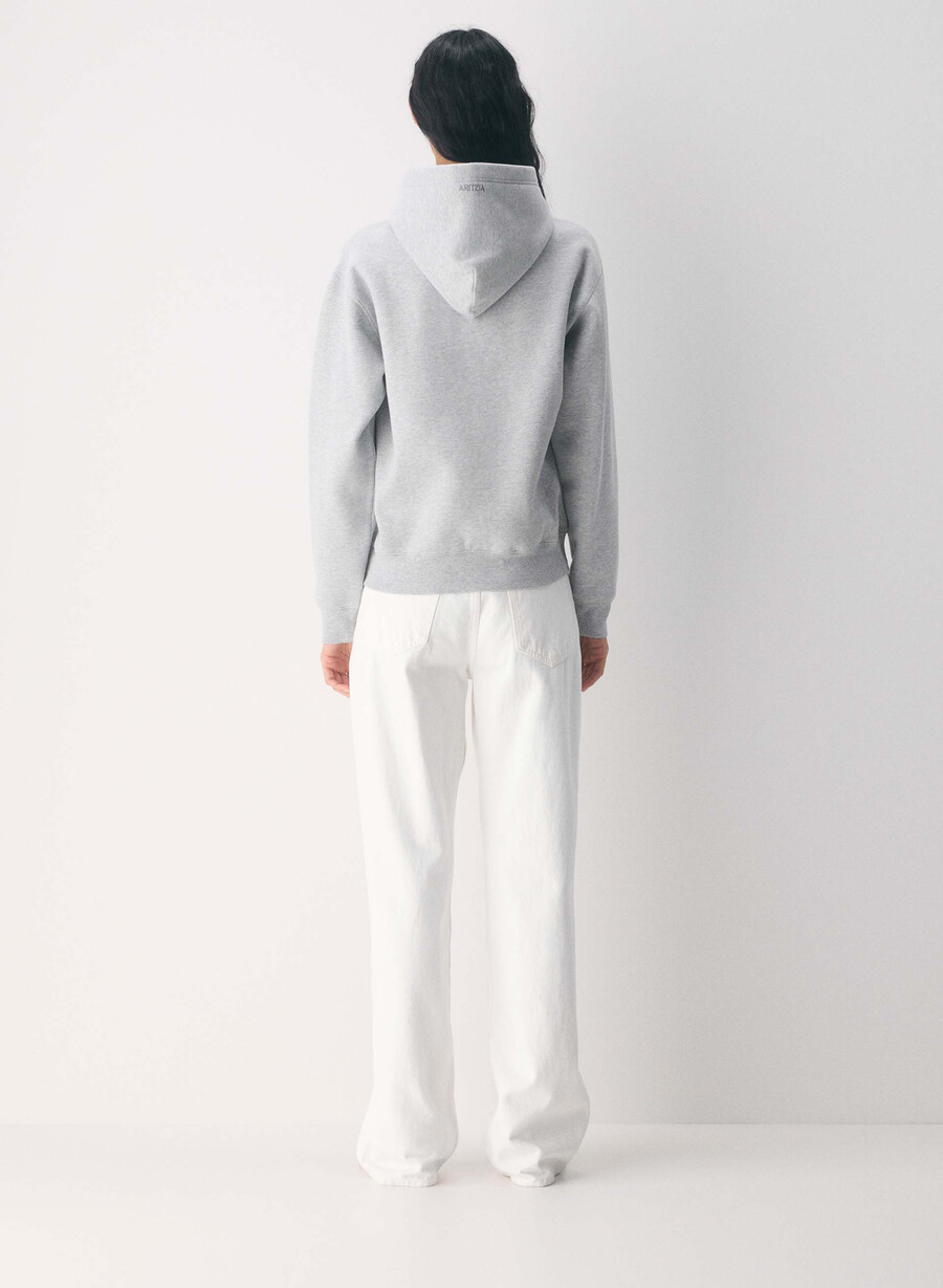 kuscheliger sweatfleece-hoodie perfekt heather chrome