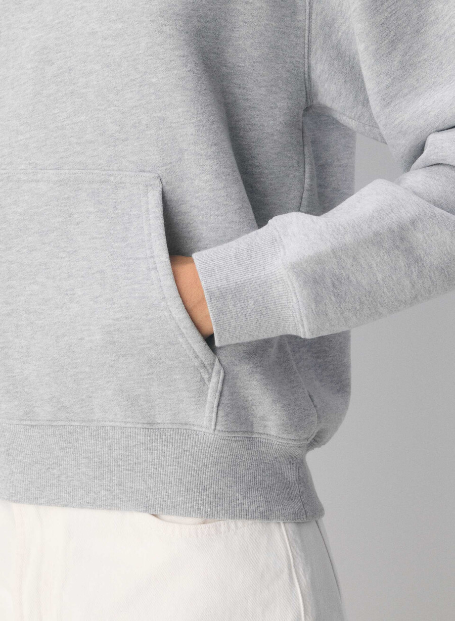 kuscheliger sweatfleece-hoodie perfekt heather chrome