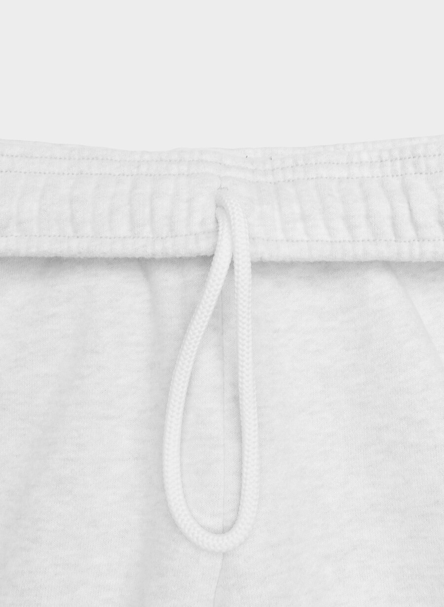 kuschelige mega cargo sweatfleece-sweatpant heather cloud white