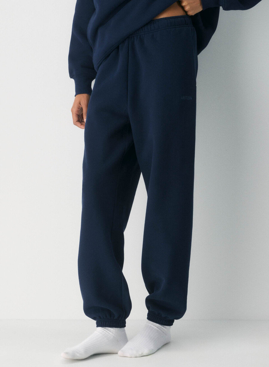 gemütliche mega-jogginghose aus sweatfleece admiral