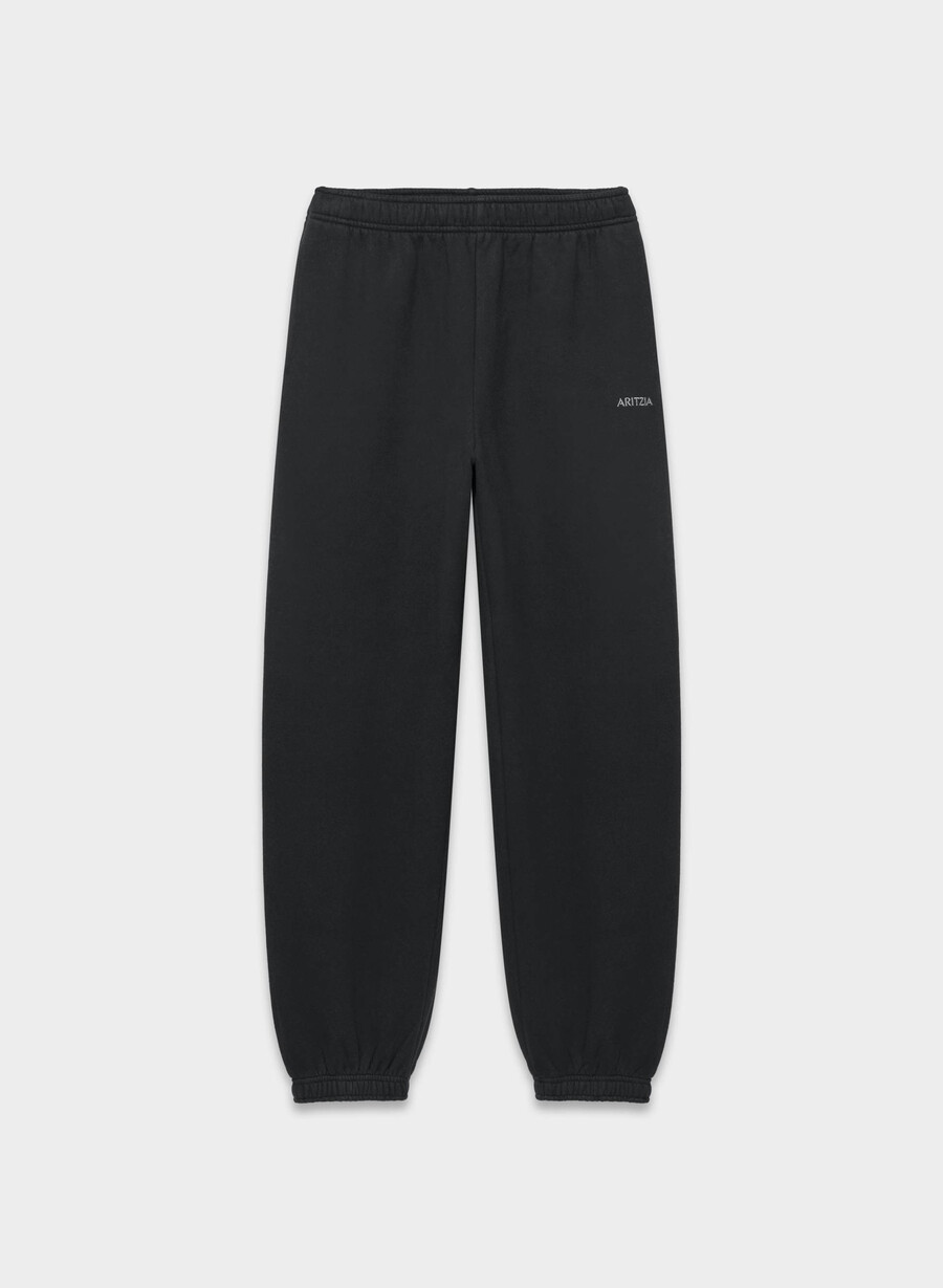 gemütliche mega-jogginghose aus sweatfleece schwarz