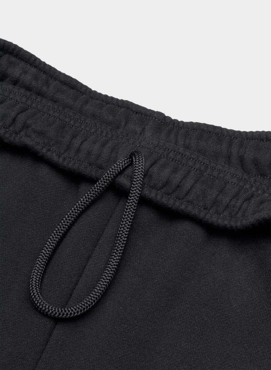gemütliche mega-jogginghose aus sweatfleece schwarz