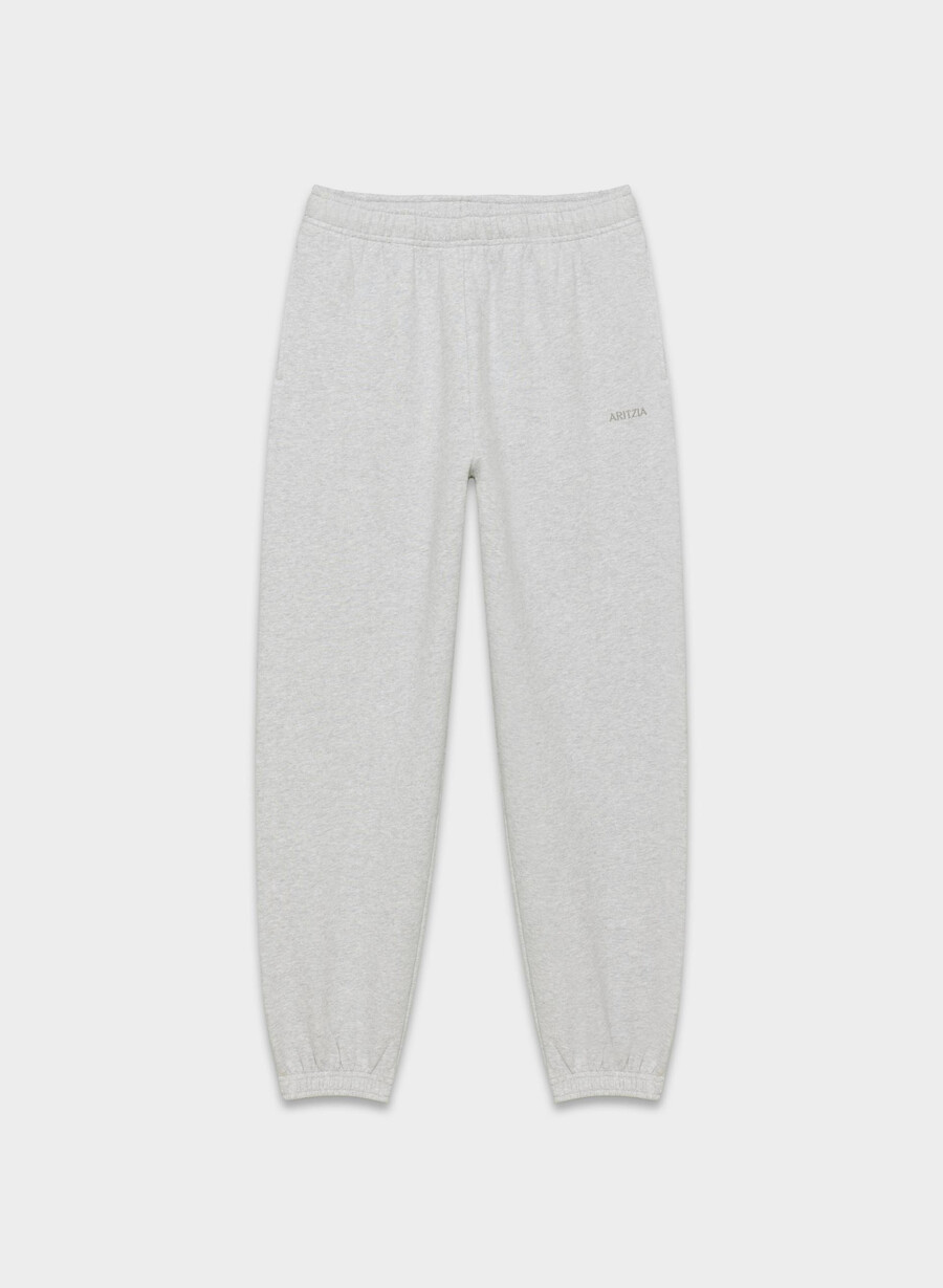 gemütliche mega-jogginghose aus sweatfleece heather chrome