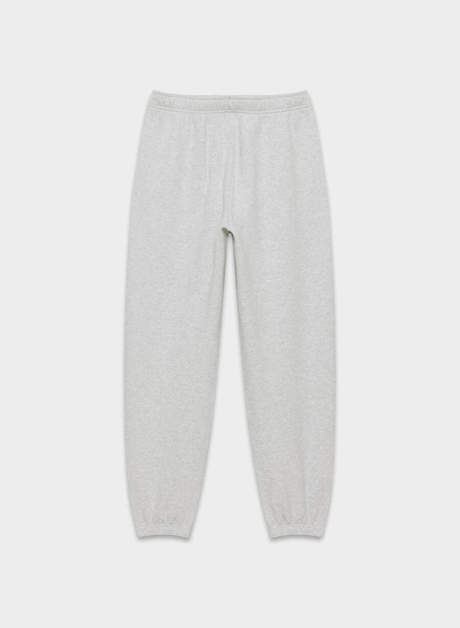 gemütliche mega-jogginghose aus sweatfleece heather chrome