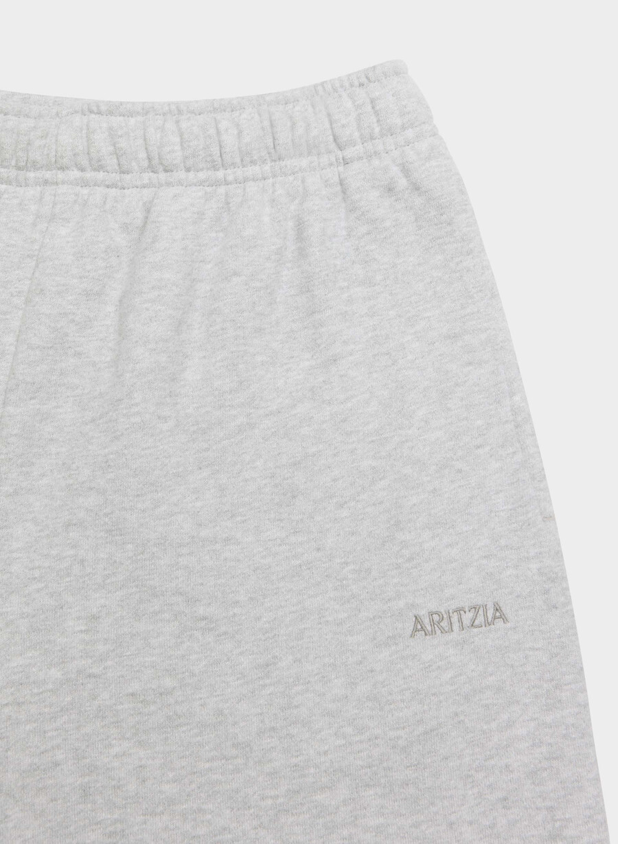gemütliche mega-jogginghose aus sweatfleece heather chrome