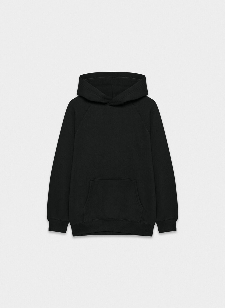kuscheliger mega raglan hoodie aus sweatfleece schwarz