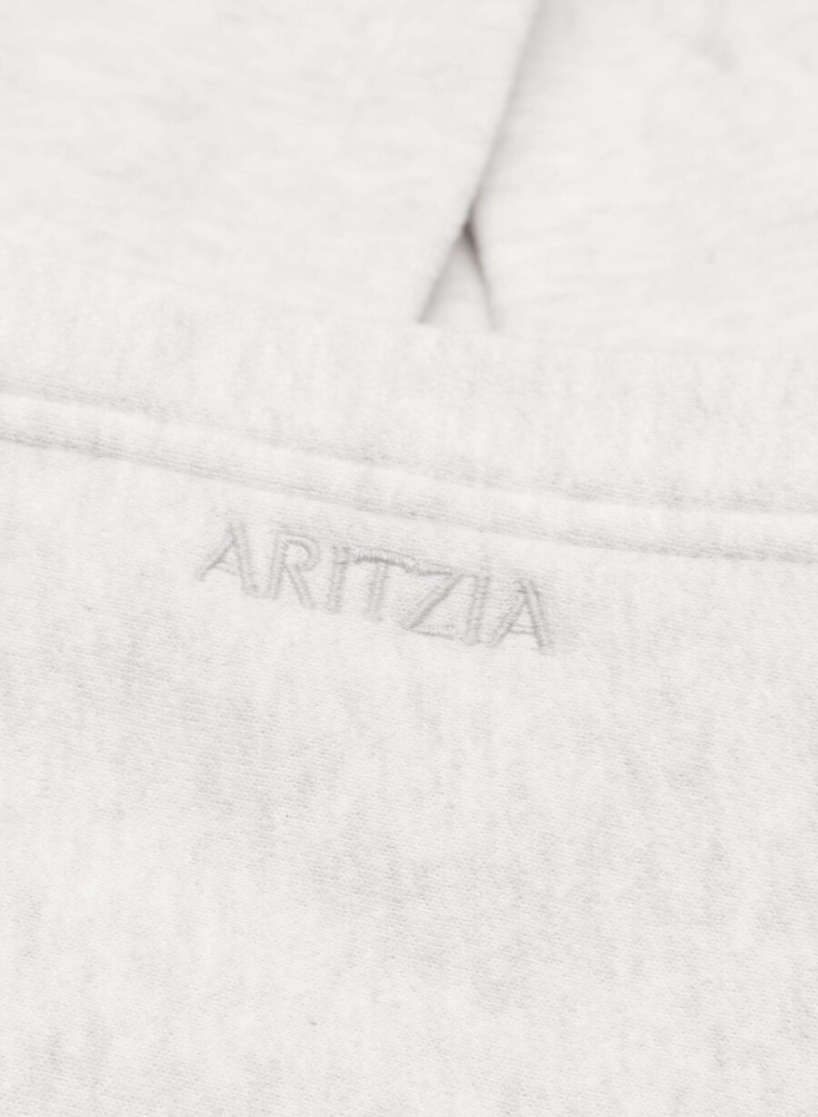 kuscheliger mega raglan hoodie aus sweatfleece meliertes weiß