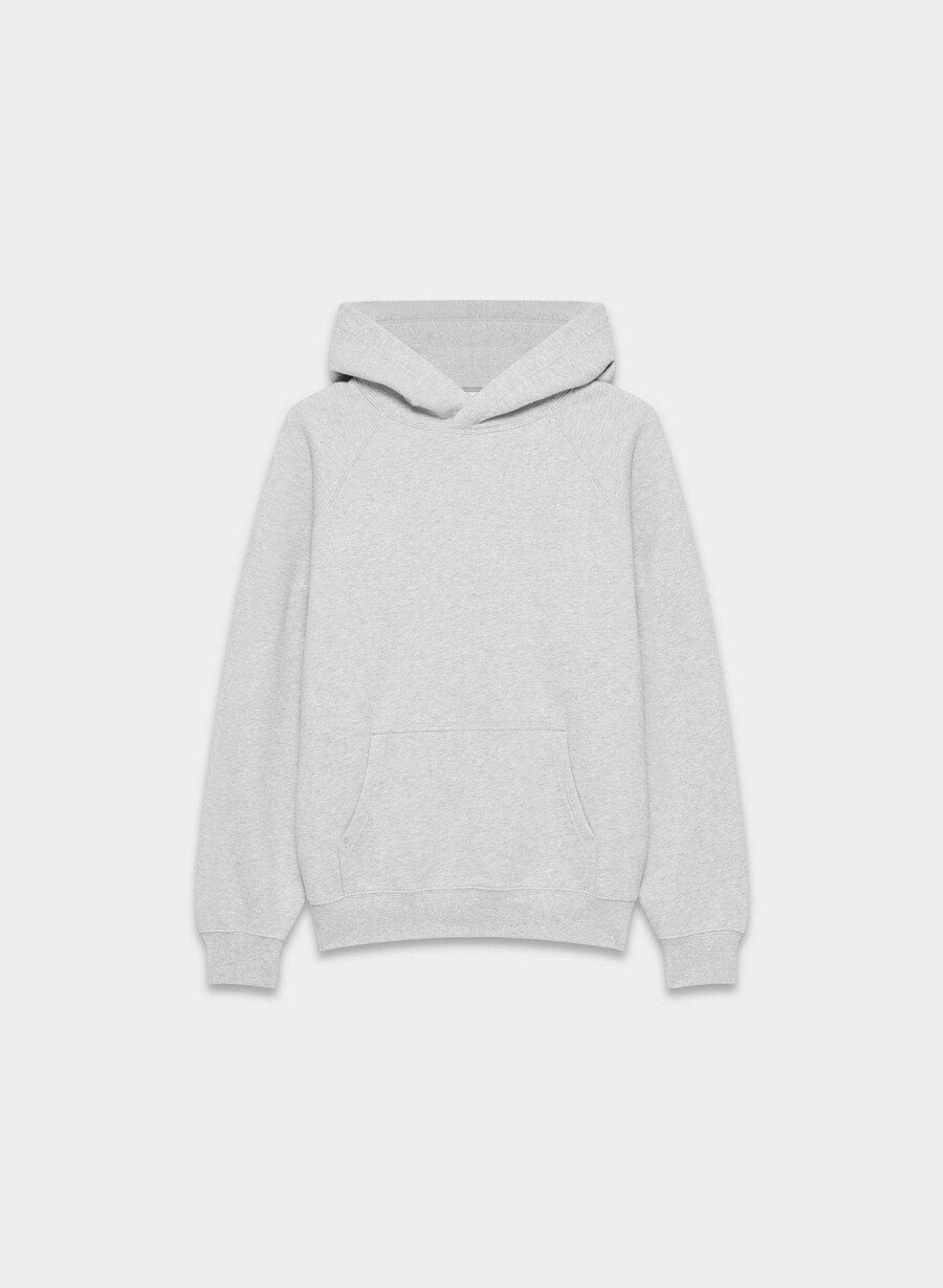 kuscheliger mega raglan hoodie aus sweatfleece heather chrome