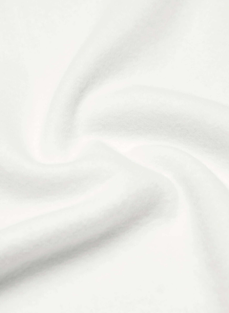 kuscheliger sweatfleece-kapuzenpullover mit perfektem reißverschluss heather cloud white
