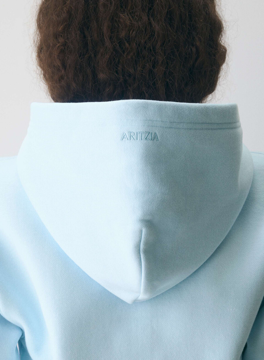 kuscheliger sweatfleece-hoodie mit perfektem reißverschluss villa blau