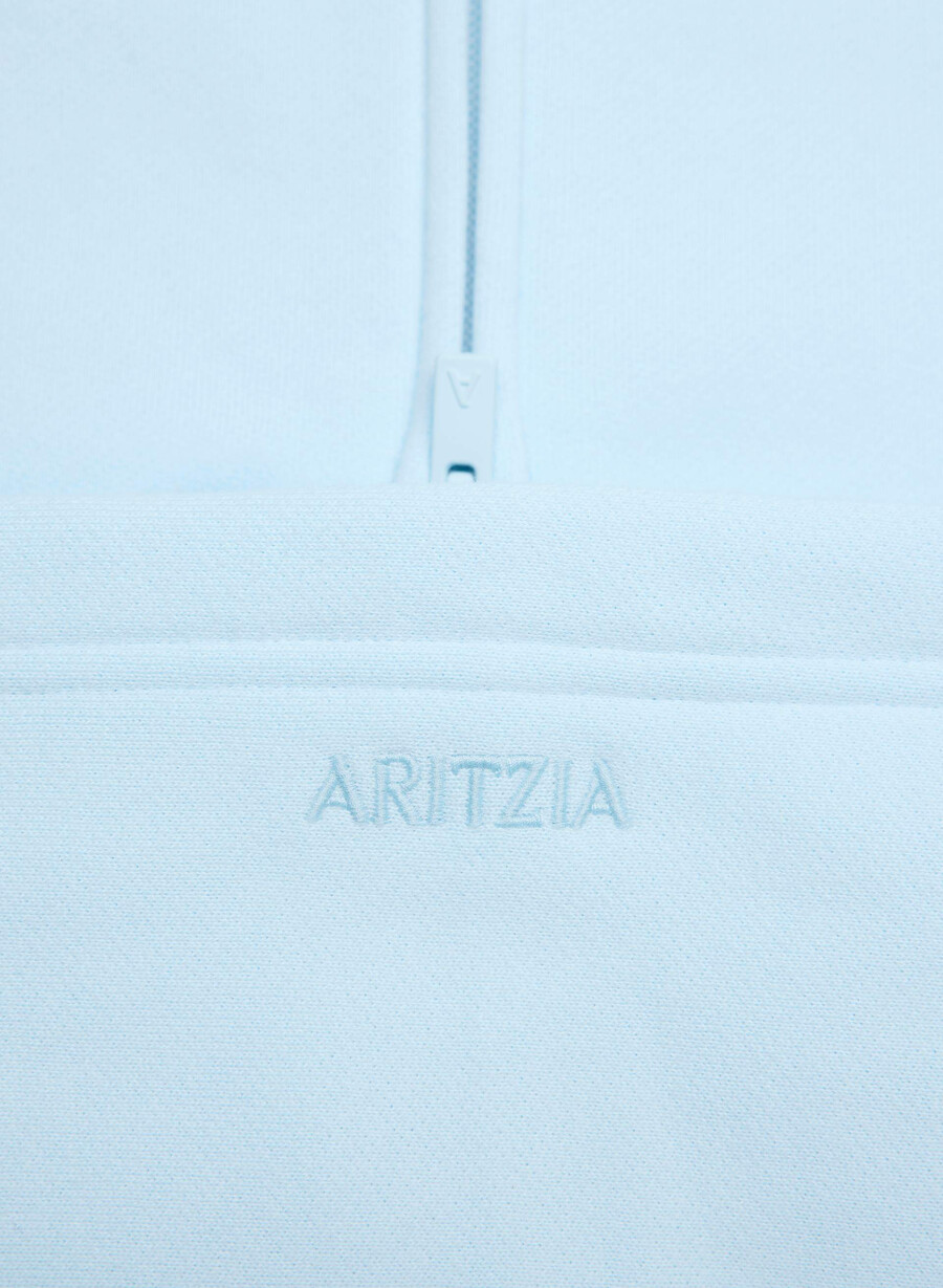 kuscheliger sweatfleece-hoodie mit perfektem reißverschluss villa blau