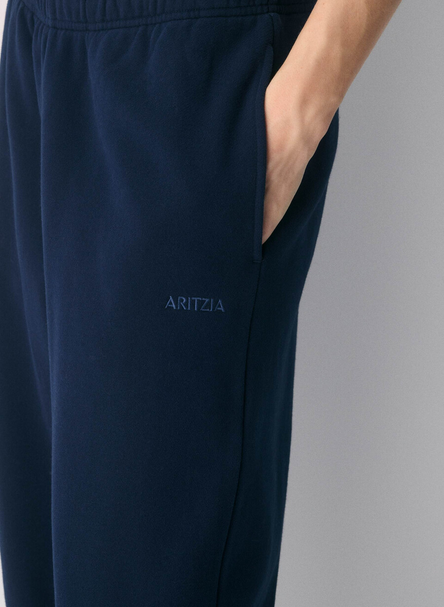 gemütliche mega straight sweatfleece-sweatpant admiral