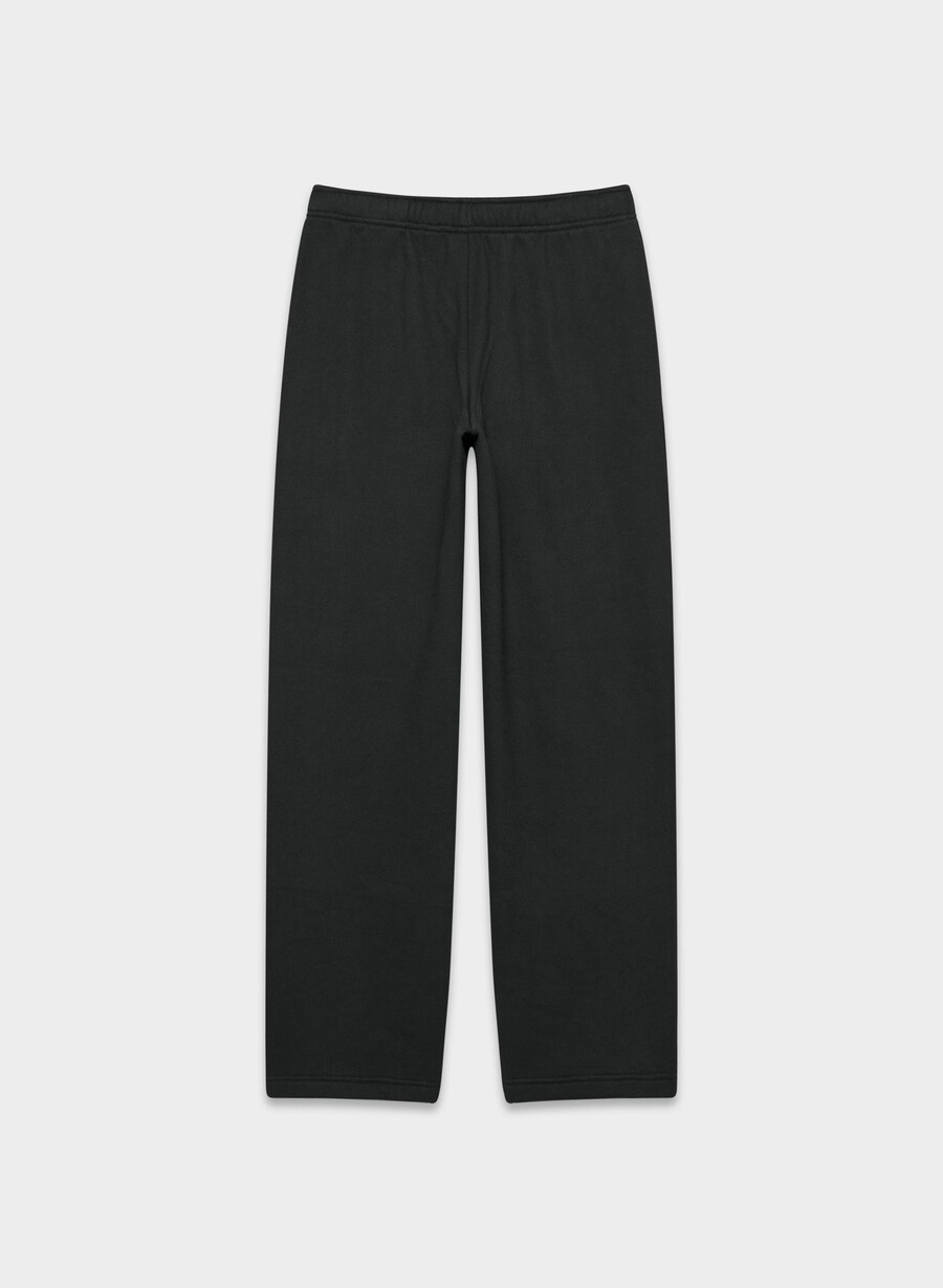 kuschelige sweatfleece mega straight jogginghose schwarz