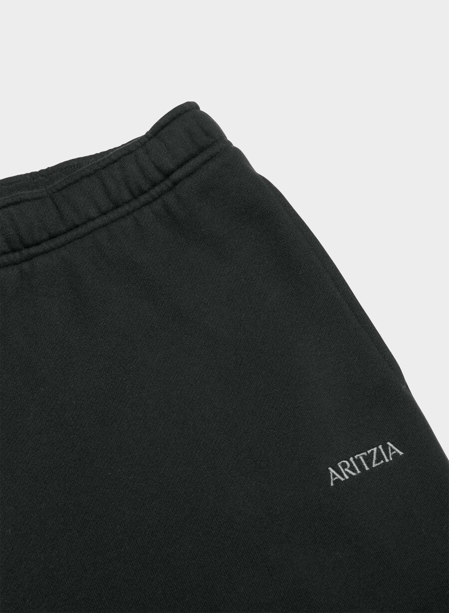 kuschelige sweatfleece mega straight jogginghose schwarz