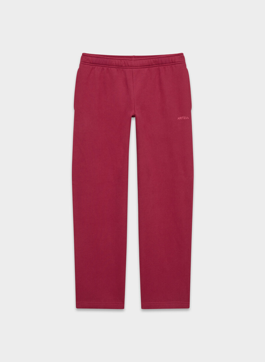 kuschelige sweatfleece mega straight jogginghose juicy rose