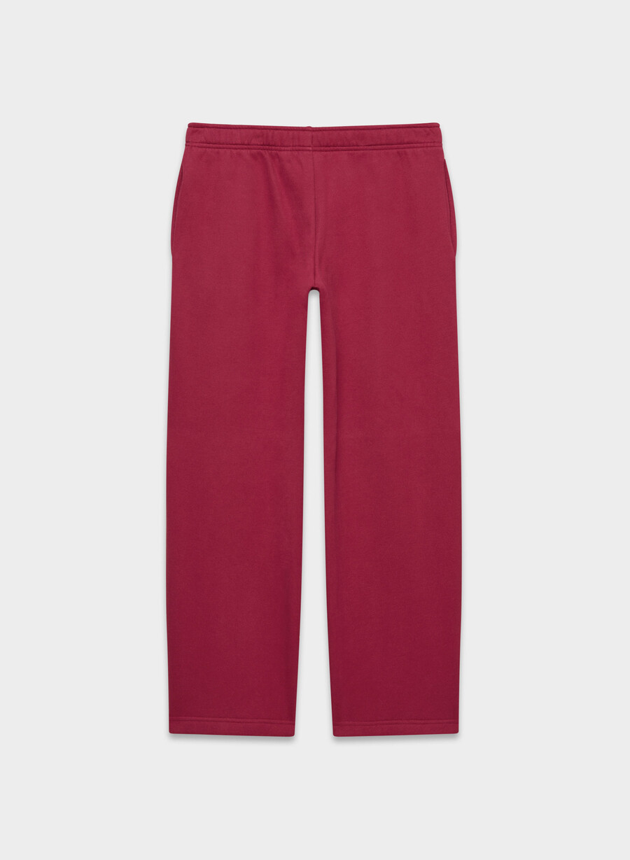 kuschelige sweatfleece mega straight jogginghose juicy rose
