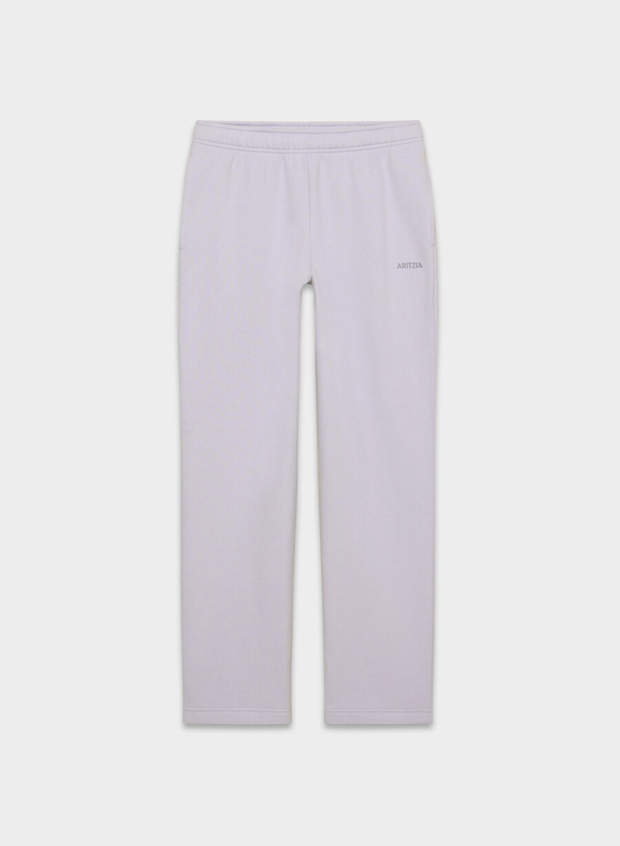 kuschelige mega straight sweatfleece-sweatpants wildblower lilac