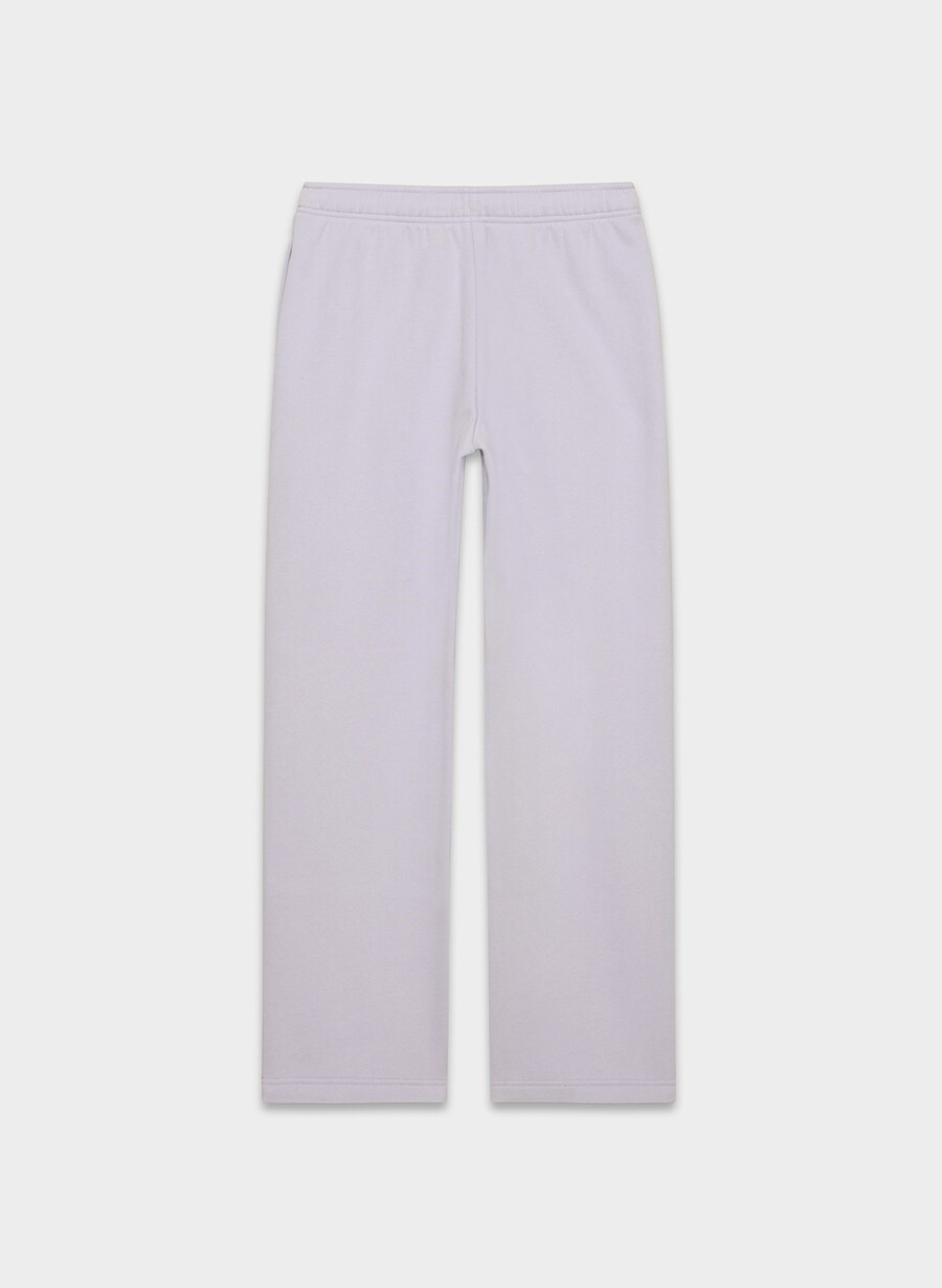 kuschelige mega straight sweatfleece-sweatpants wildblower lilac