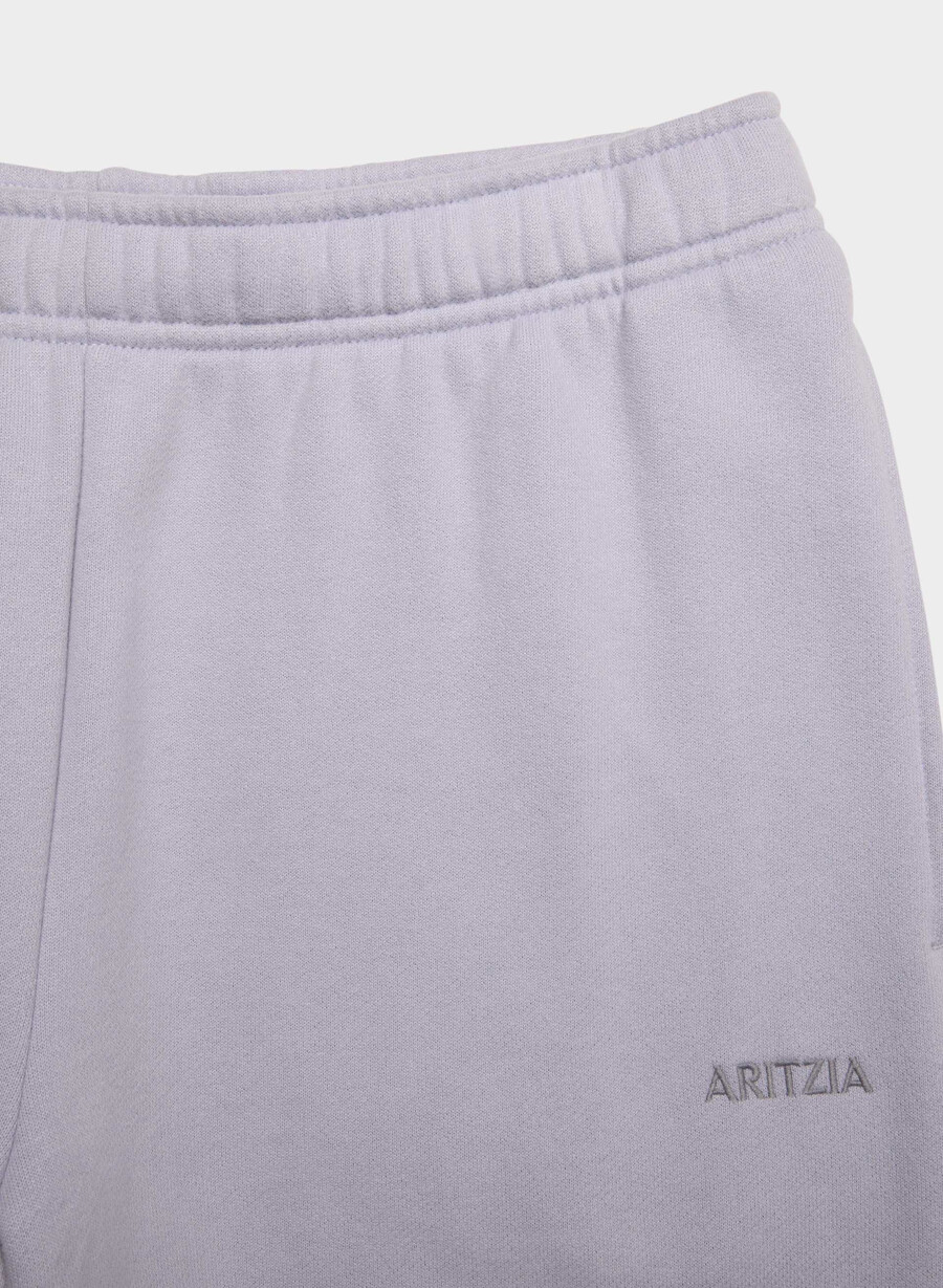 kuschelige mega straight sweatfleece-sweatpants wildblower lilac