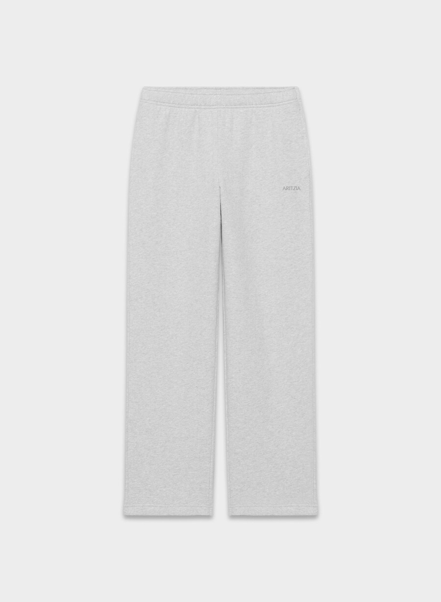 cozy sweatfleece mega straight sweatpant heather chrome