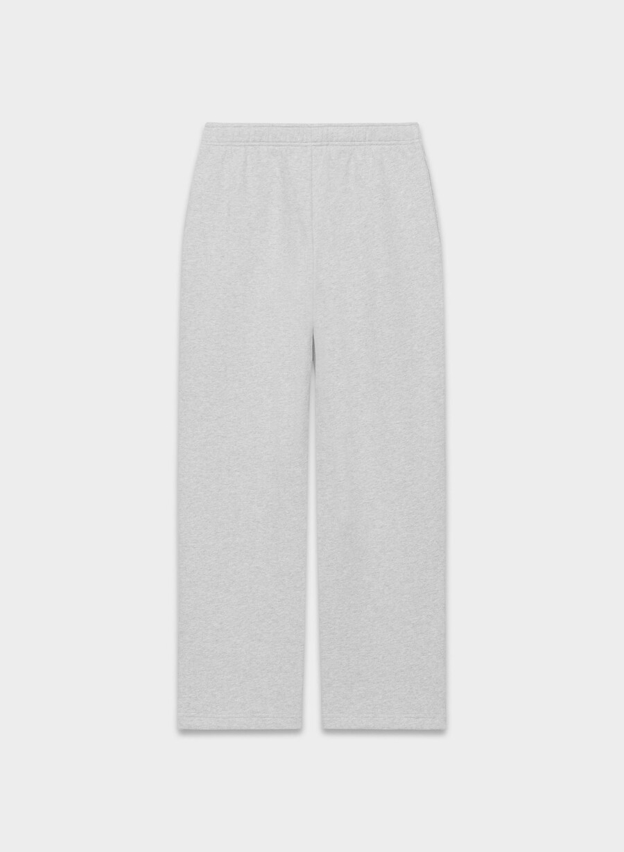 cozy sweatfleece mega straight sweatpant heather chrome