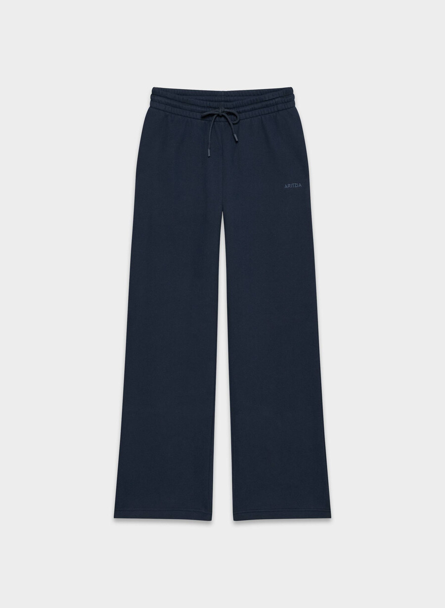 gemütliche boyfriend-sweatpants aus sweatfleece mit weitem schnitt admiral
