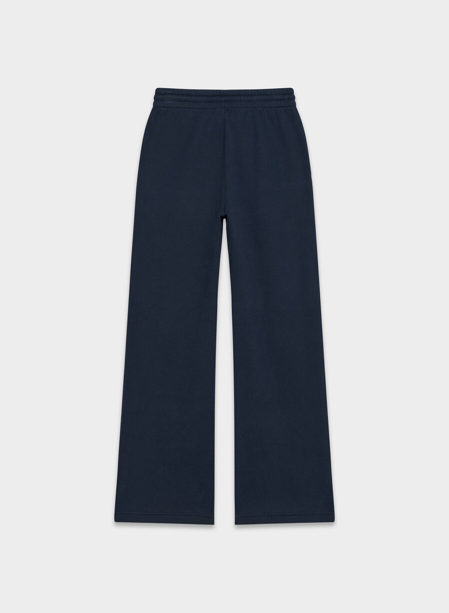 gemütliche boyfriend-sweatpants aus sweatfleece mit weitem schnitt admiral