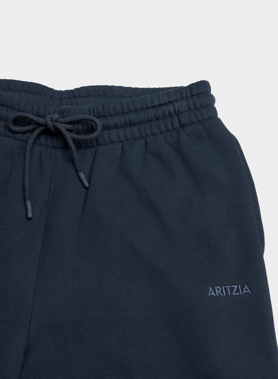gemütliche boyfriend-sweatpants aus sweatfleece mit weitem schnitt admiral