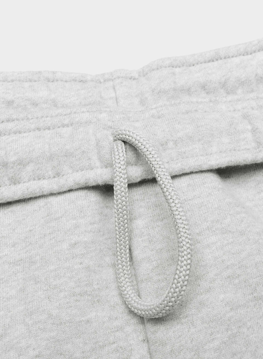 kuschelige sweatfleece mega cargo mid-thigh shorts heather chrome