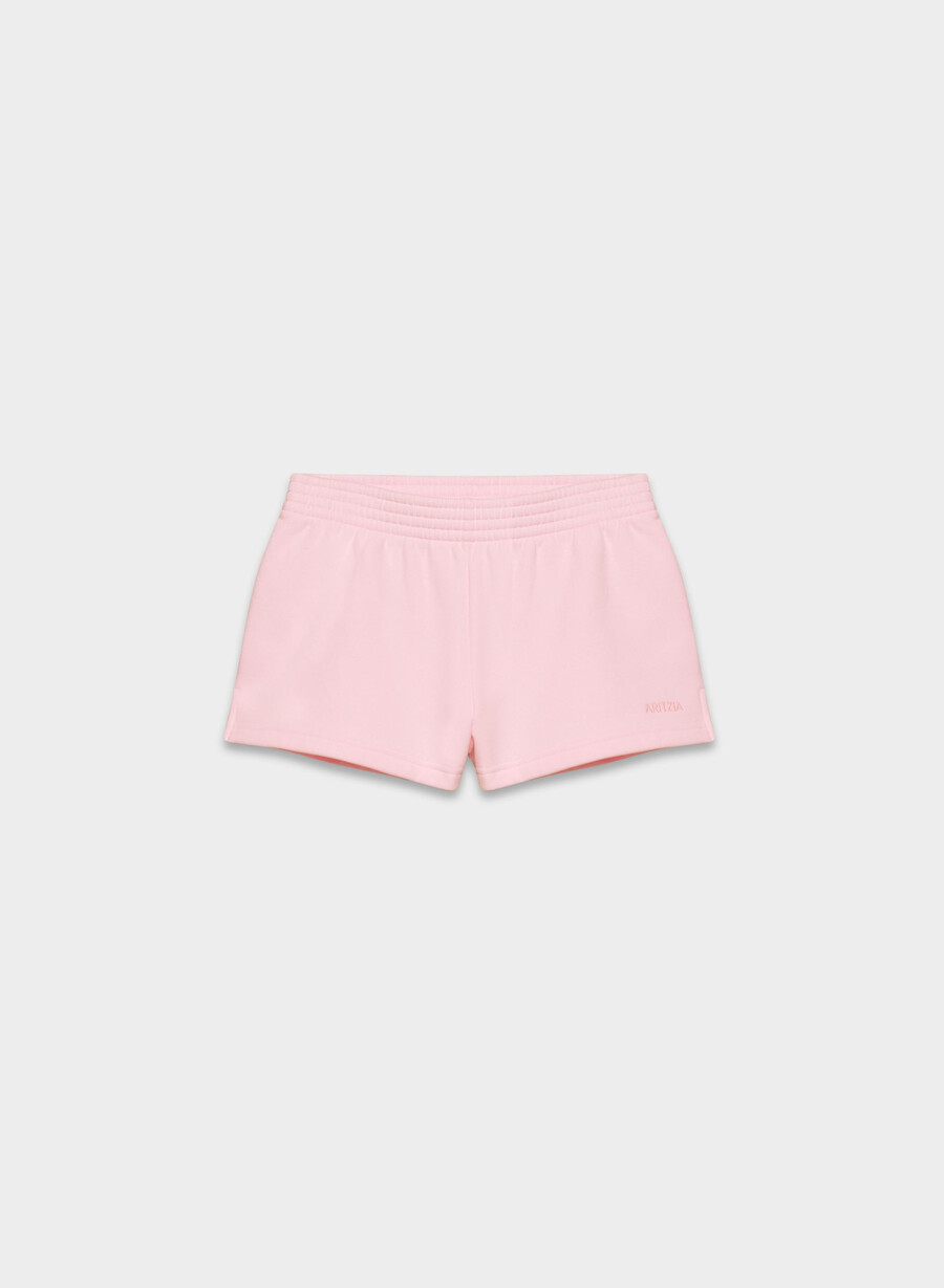 kuschelige sweatfleece-mikroshorts perfekt für villa pink
