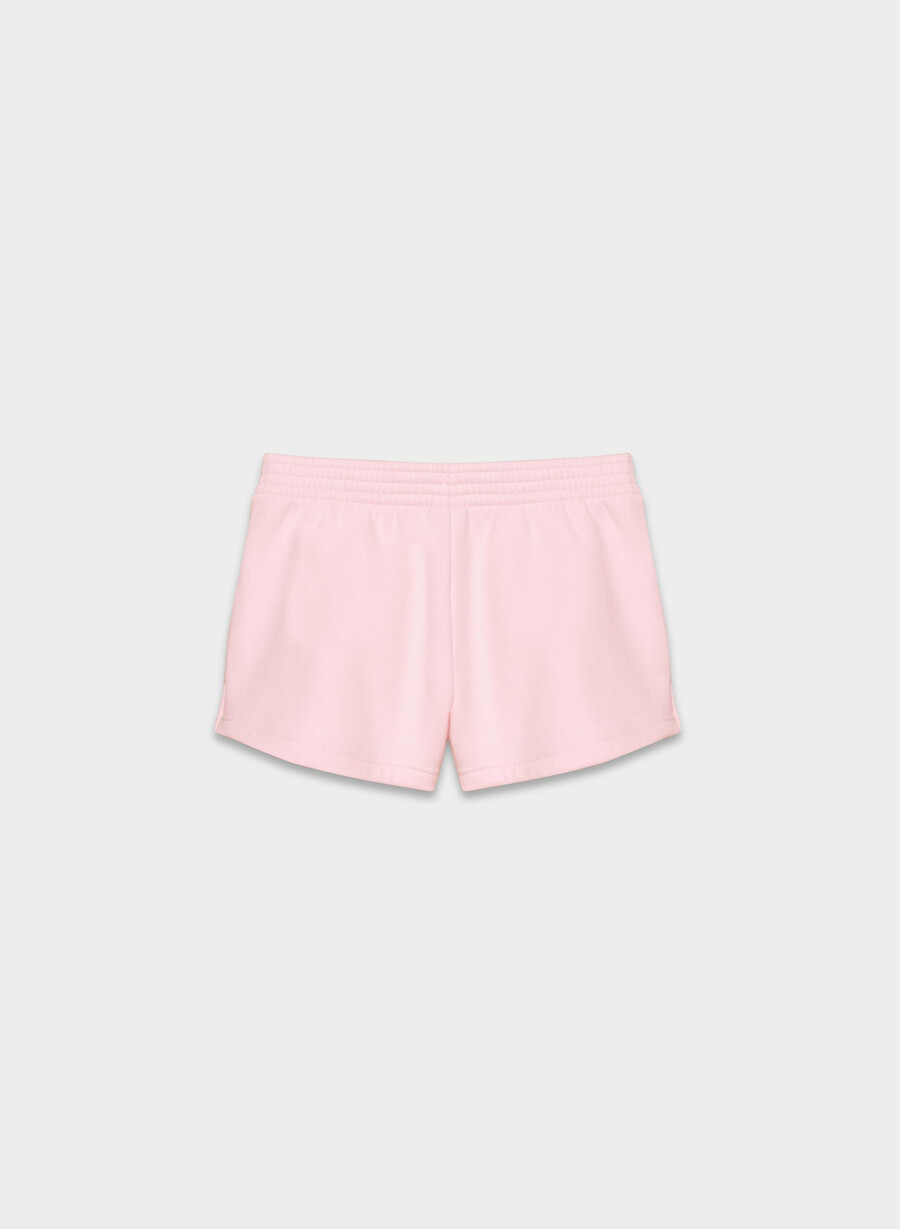 kuschelige sweatfleece-mikroshorts perfekt für villa pink
