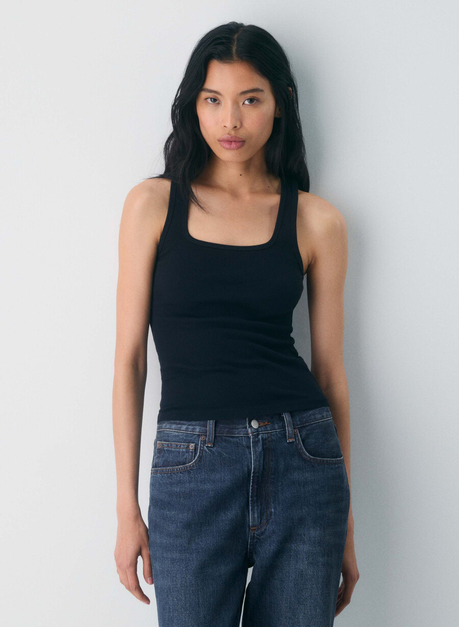 homestretch rib frequency tanktop schwarz