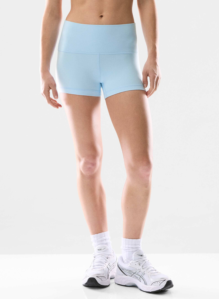 butter cheeky hi-rise 3 short villa blue