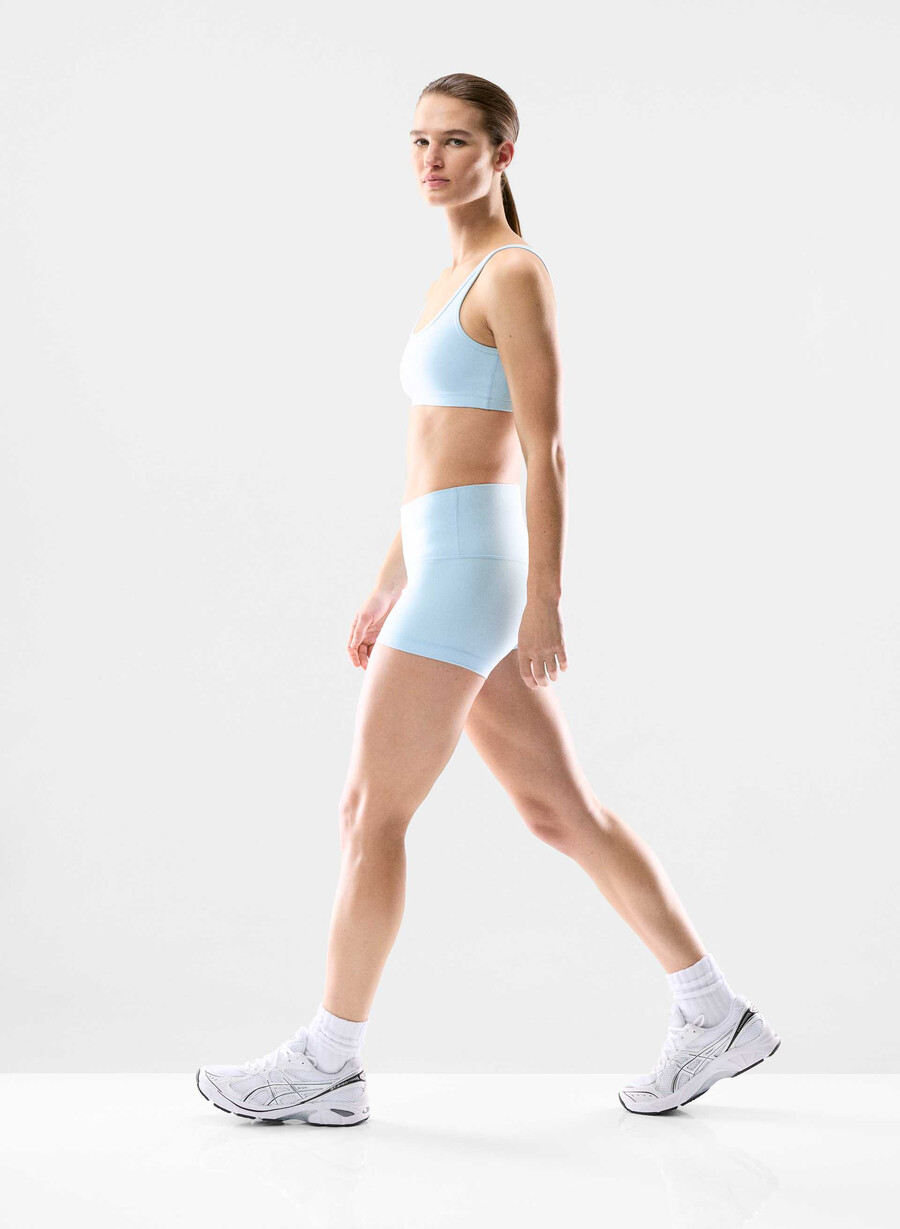 butter cheeky hi-rise 3 short villa blue