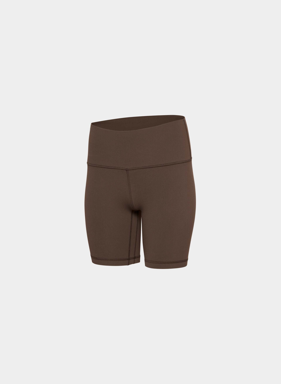 butter cheeky hi-rise 7 short rich mocha brown