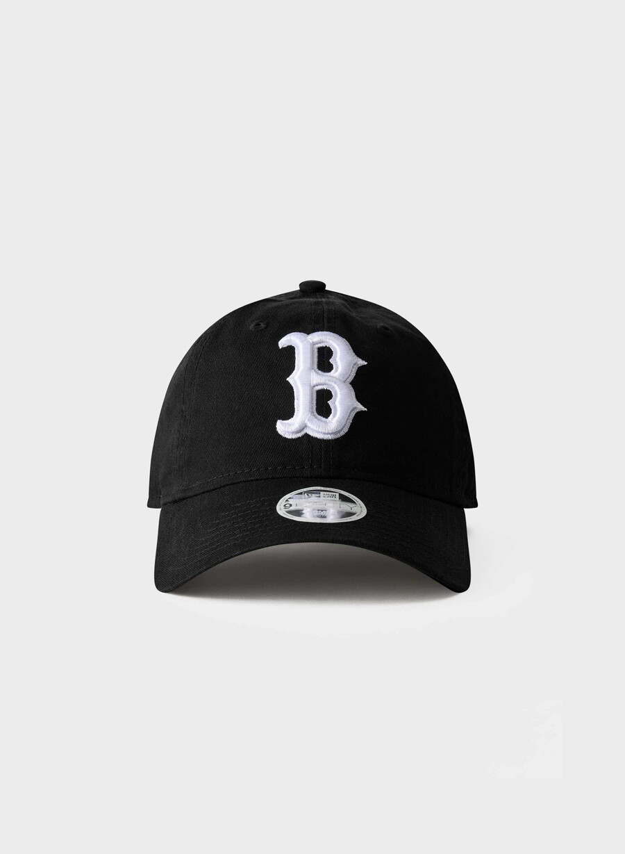 new era boston red sox 9twenty kappe gewaschenes schwarzweiß