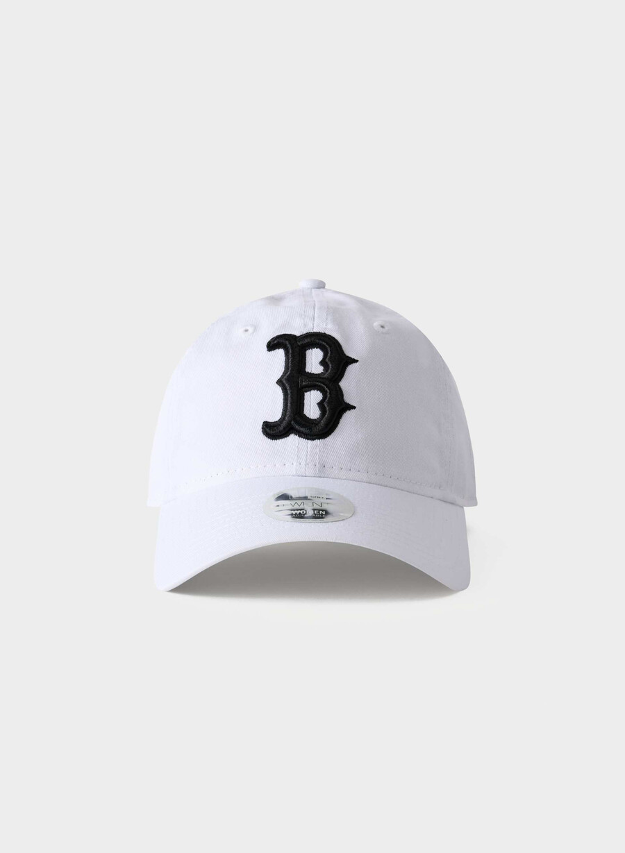 new era boston red sox 9twenty kappe gewaschenes weißschwarz