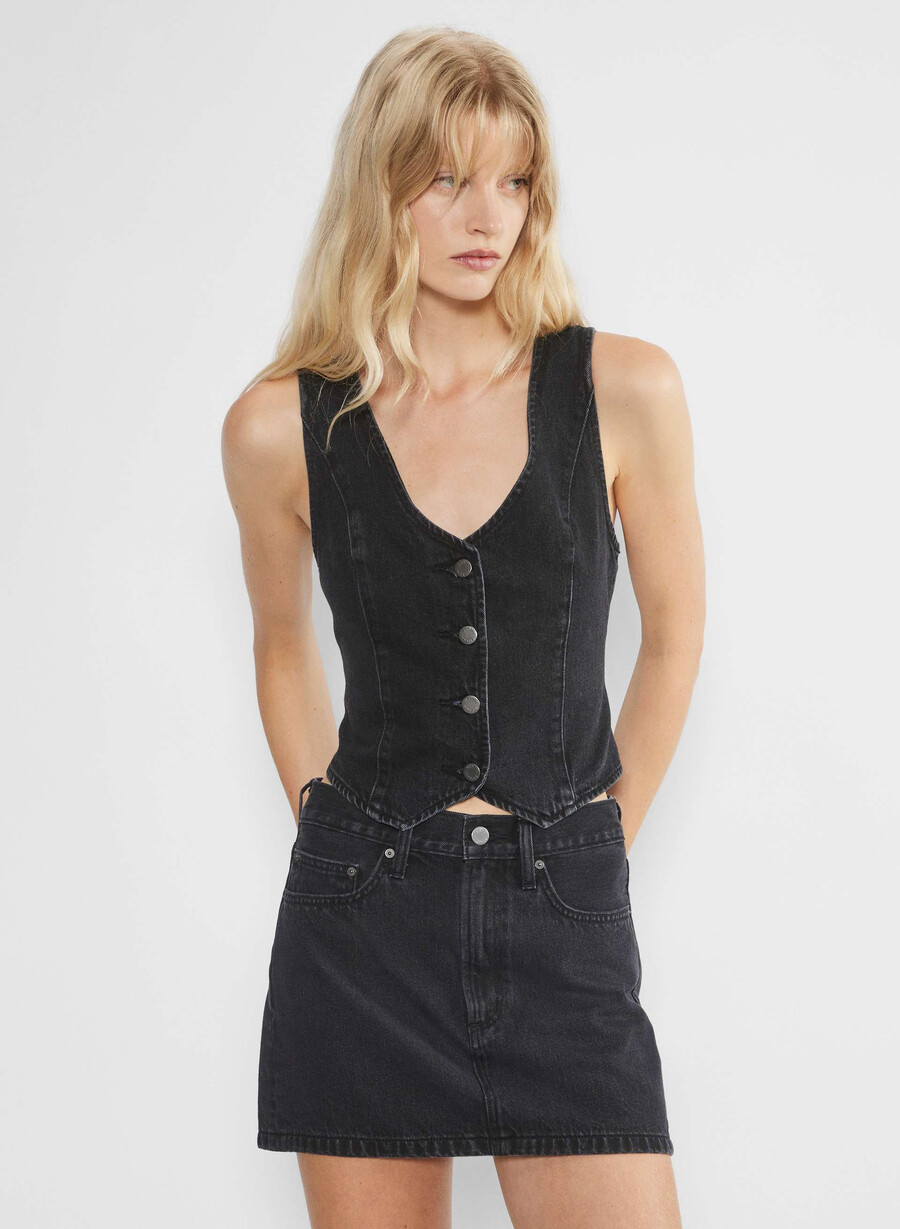 denim forum die 90er mia jeansweste schwarzer eyeliner