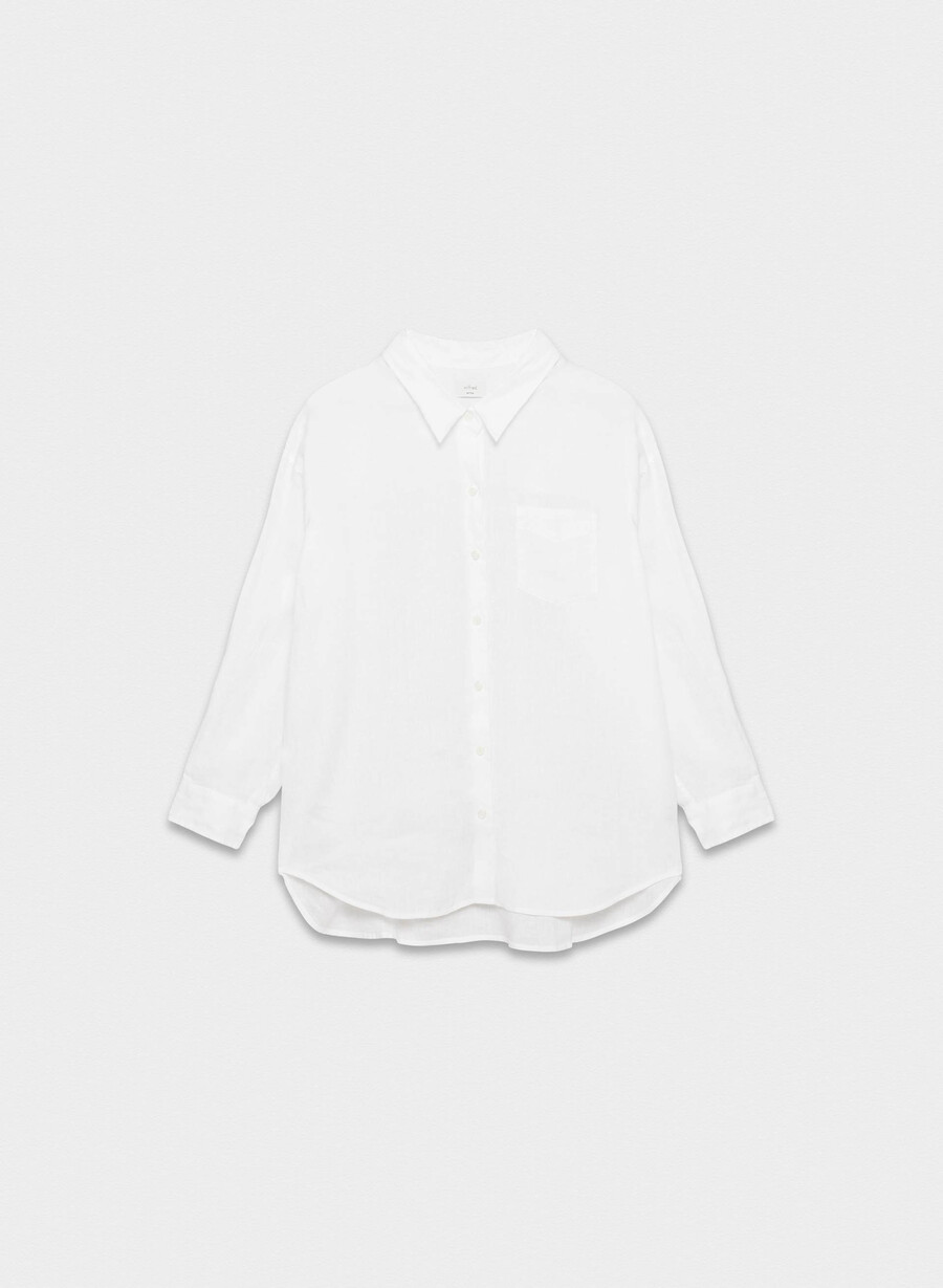 reminisce relaxed leinenhemd weiss