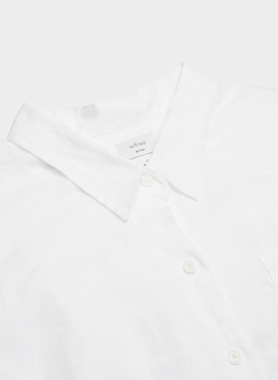 reminisce relaxed leinenhemd weiss