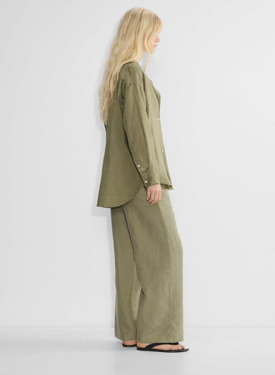 reminisce relaxed leinenhemd sundried olive