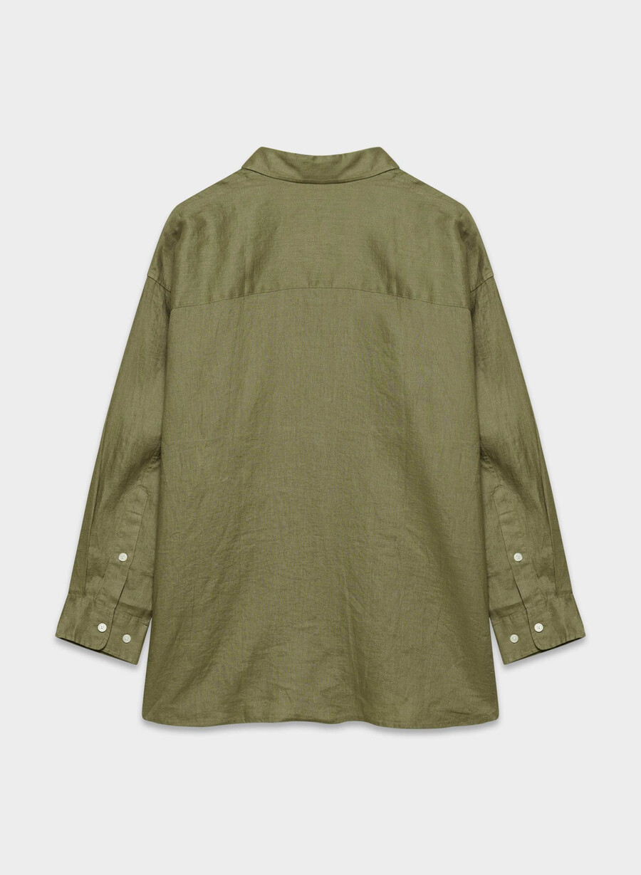 reminisce relaxed leinenhemd sundried olive