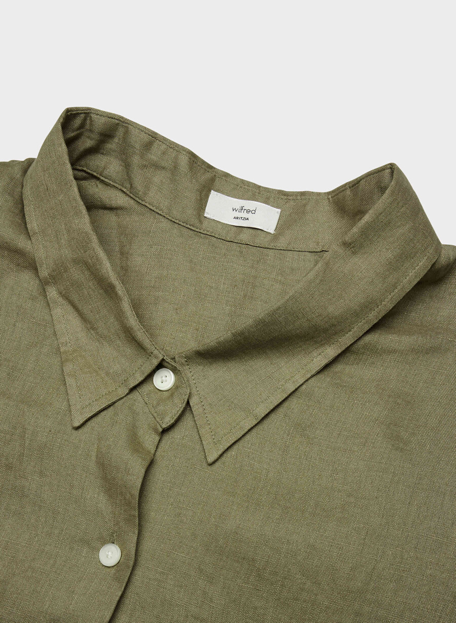 reminisce relaxed leinenhemd sundried olive