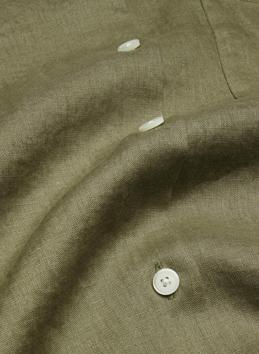 reminisce relaxed leinenhemd sundried olive