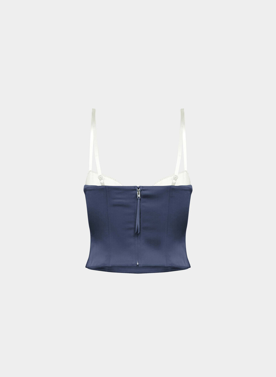 hypnotize satin-bustier schwarzhellbirbirke