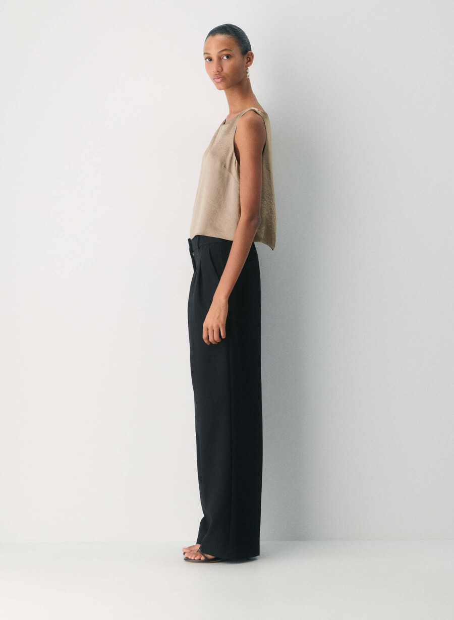 raffiniertes satin-top nomad taupe