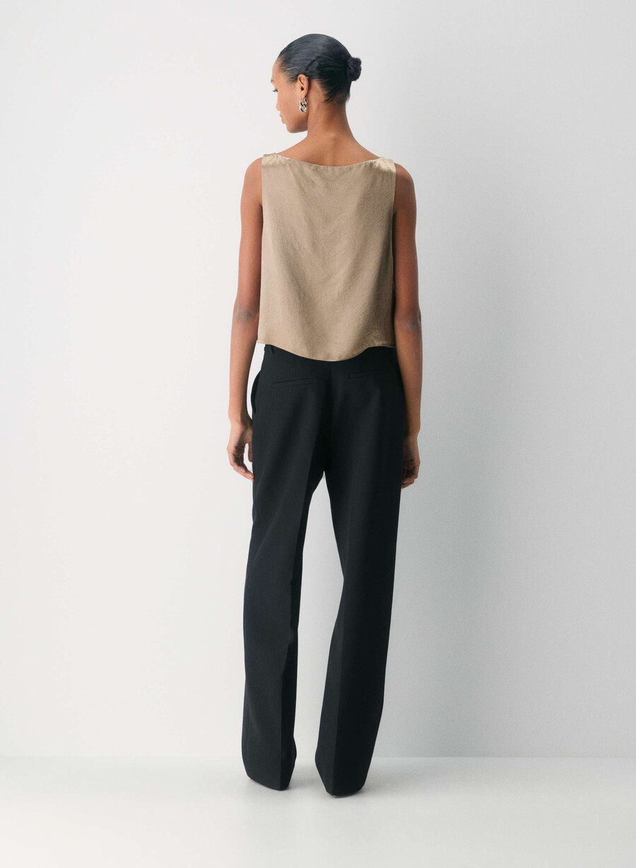 raffiniertes satin-top nomad taupe