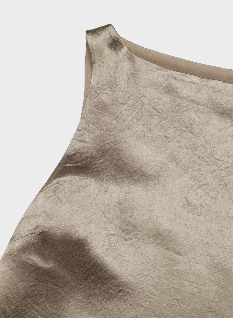 raffiniertes satin-top nomad taupe