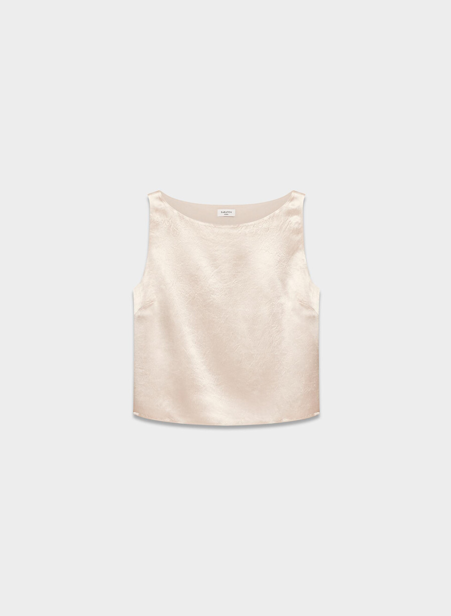 raffiniertes satin-top denude